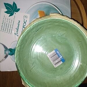NIB Set of 4  Vintage Jardiniere arcoroc glass dessert plates